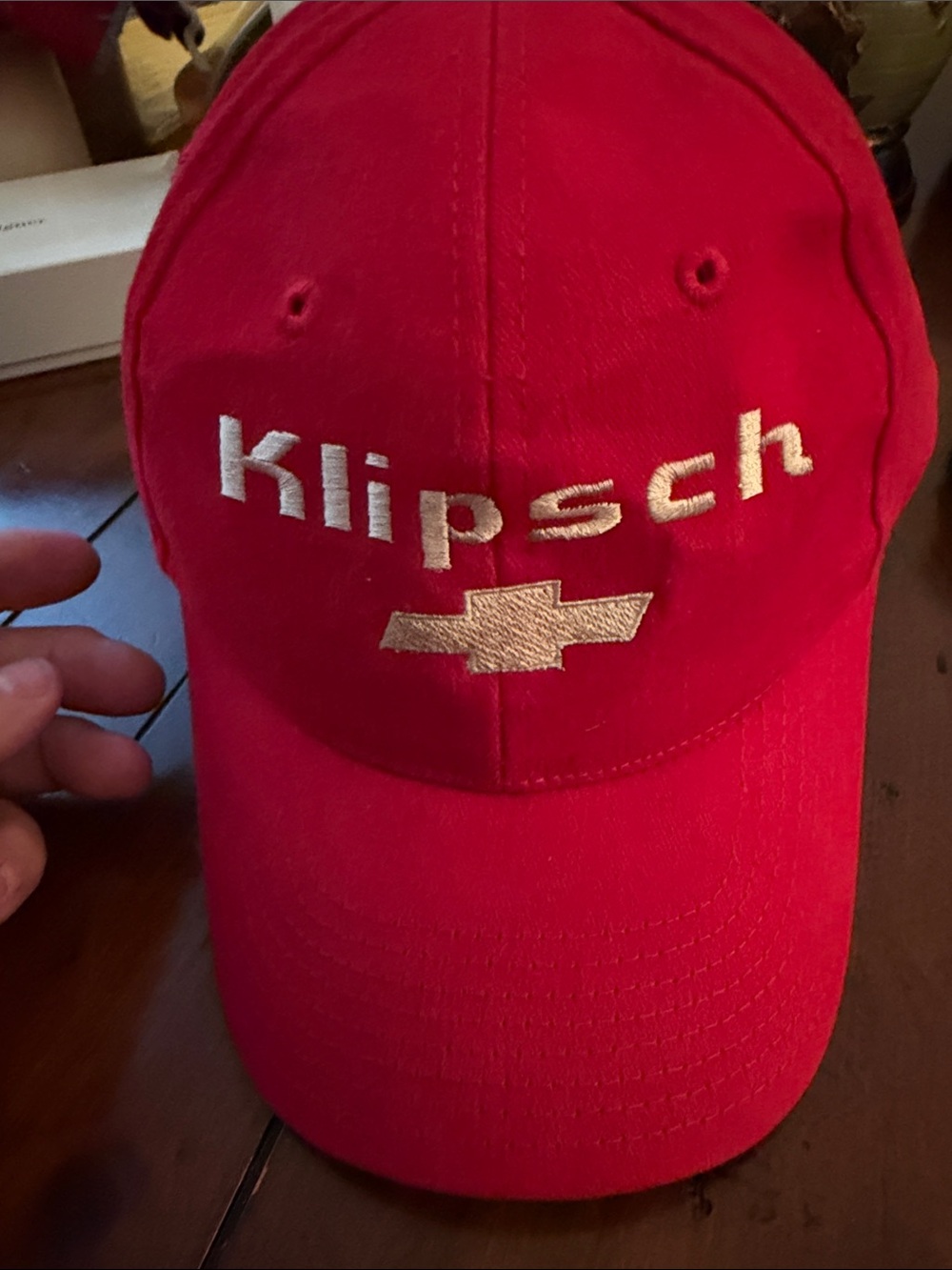 Klipsch Red Cap with White Embroidered Logo
